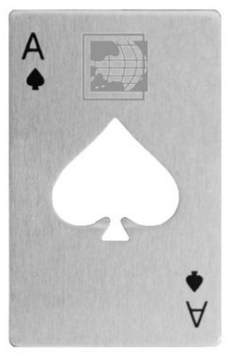 Custom Engraved Ace in the Hole Bottle Opener main image